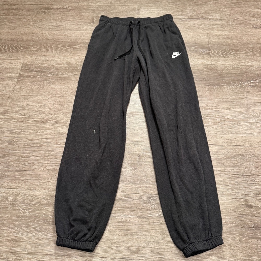 Nike Pants Mens Small Black Jogger Sweatpants Drawstring Lounge‎ Casual 26x30